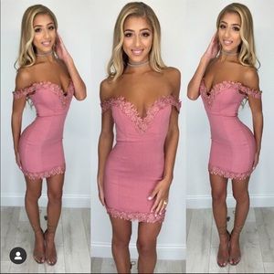 Sexy Lace Pink Dress 💕